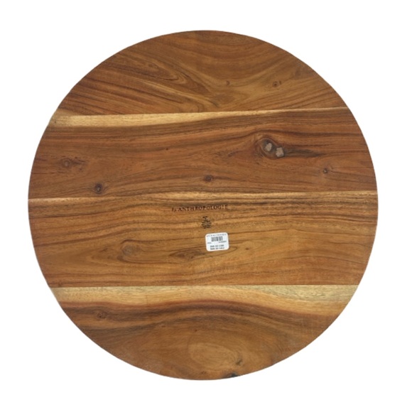 Anthropologie Acacia Wood Bread Board Rustic Cheese & Charcuterie Serving Board - Picture 5 of 10